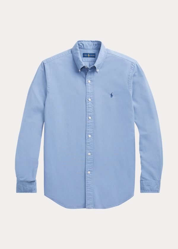 Camisa Oxford Polo Ralph Lauren Hombre Azules - Garment-Dyed - YFANU6851